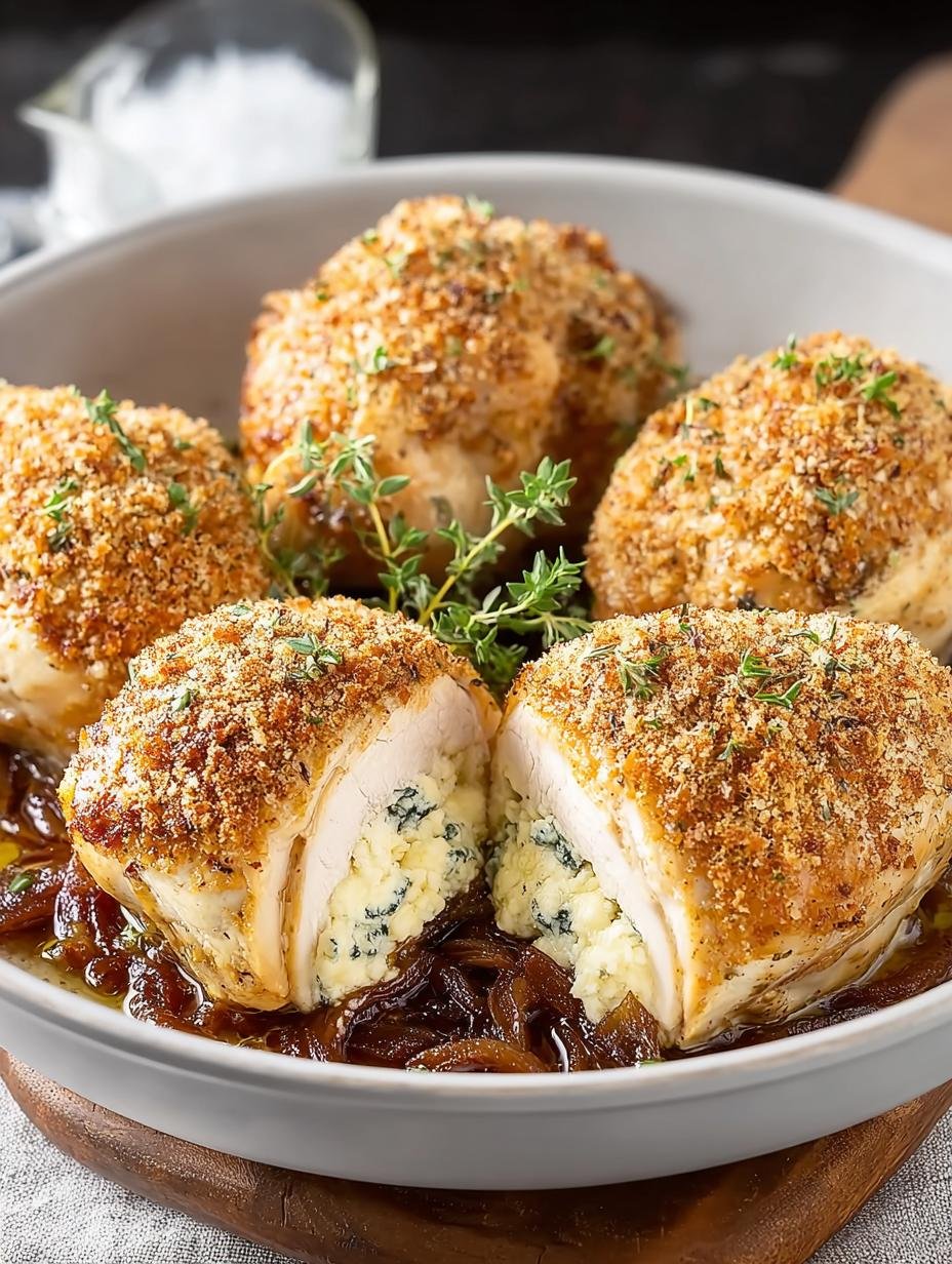 Goat Cheese Stuffed Chicken with Caramelized Onions Delight - Goat Cheese Stuffed Chicken with Caramelized Onions - main visual representation