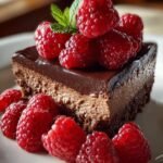 HOMEMADE CHOCOLATE RASPBERRY DESSERT