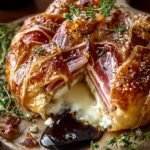 Indulge in Prosciutto Wrapped Baked Brie in Pastry Bliss