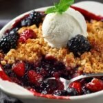 MIXED BERRY CRUMBLE, STREUSEL TOPPING, IRRESISTIBLE