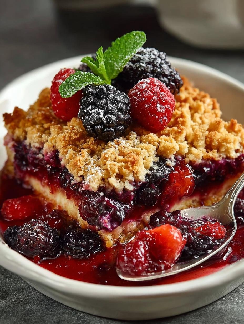 Irresistible Mixed Berry Crumble with Crunchy Streusel Topping 3 Irresistible Mixed Berry Crumble with Crunchy Streusel Topping - MIXED BERRY CRUMBLE, STREUSEL TOPPING, IRRESISTIBLE - additional detail