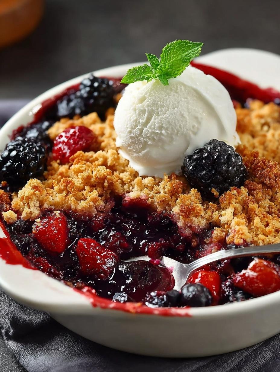 Irresistible Mixed Berry Crumble with Crunchy Streusel Topping