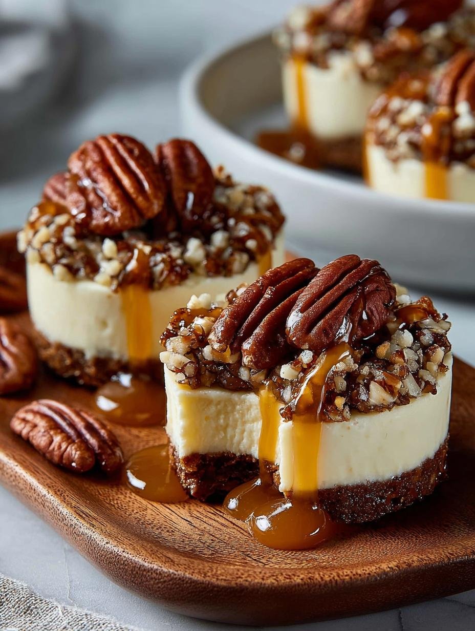 Mini Turtle Cheesecake Bites: 24 Indulgent Treats to Savor - Mini Turtle Cheesecake Bites - main visual representation