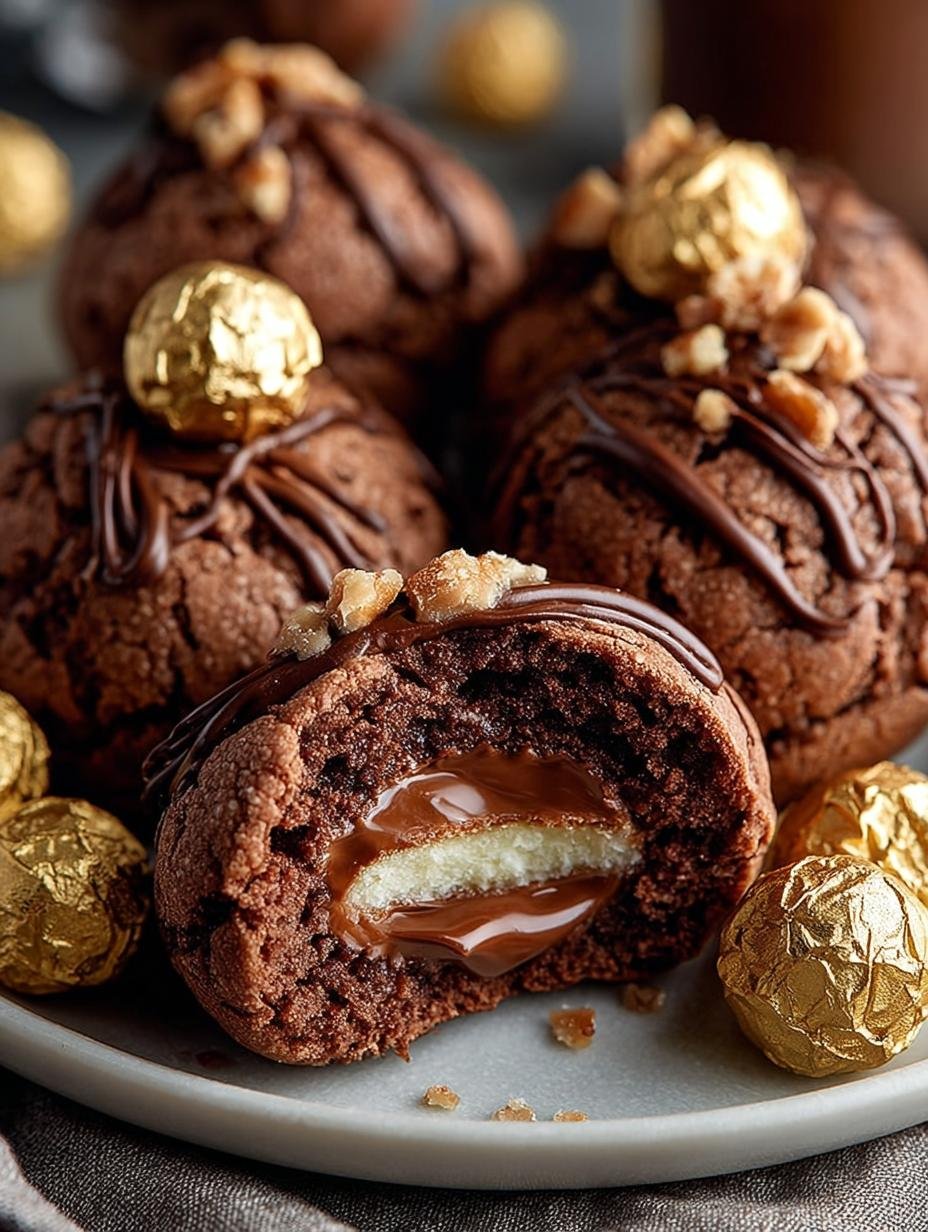 Nutella Ferrero Rocher Cookies: 17 Decadent Treats to Indulge - Nutella Ferrero Rocher Cookies - additional detail