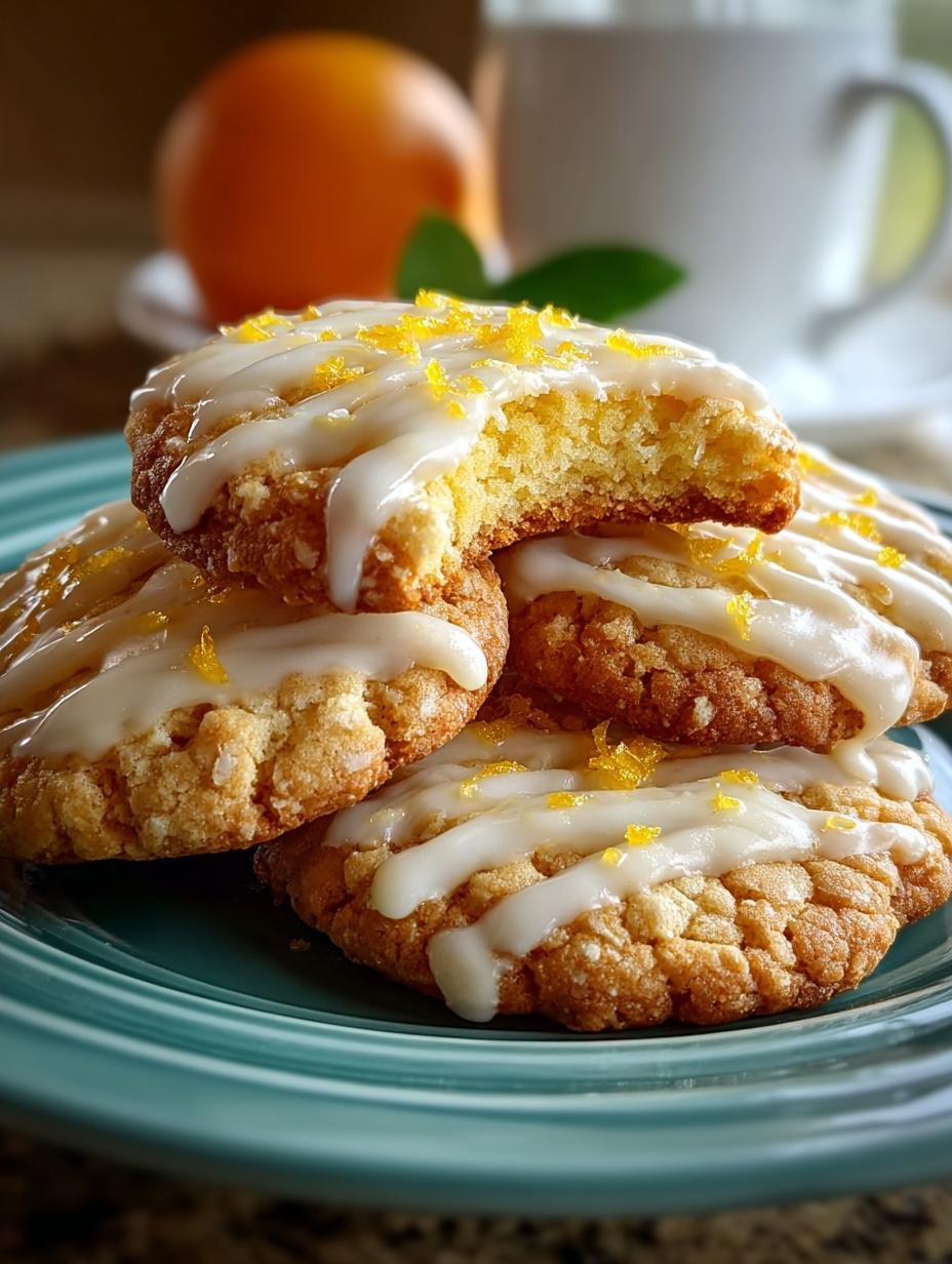 Delicious orange creamsicle cookies with white chocolate chips and orange zest