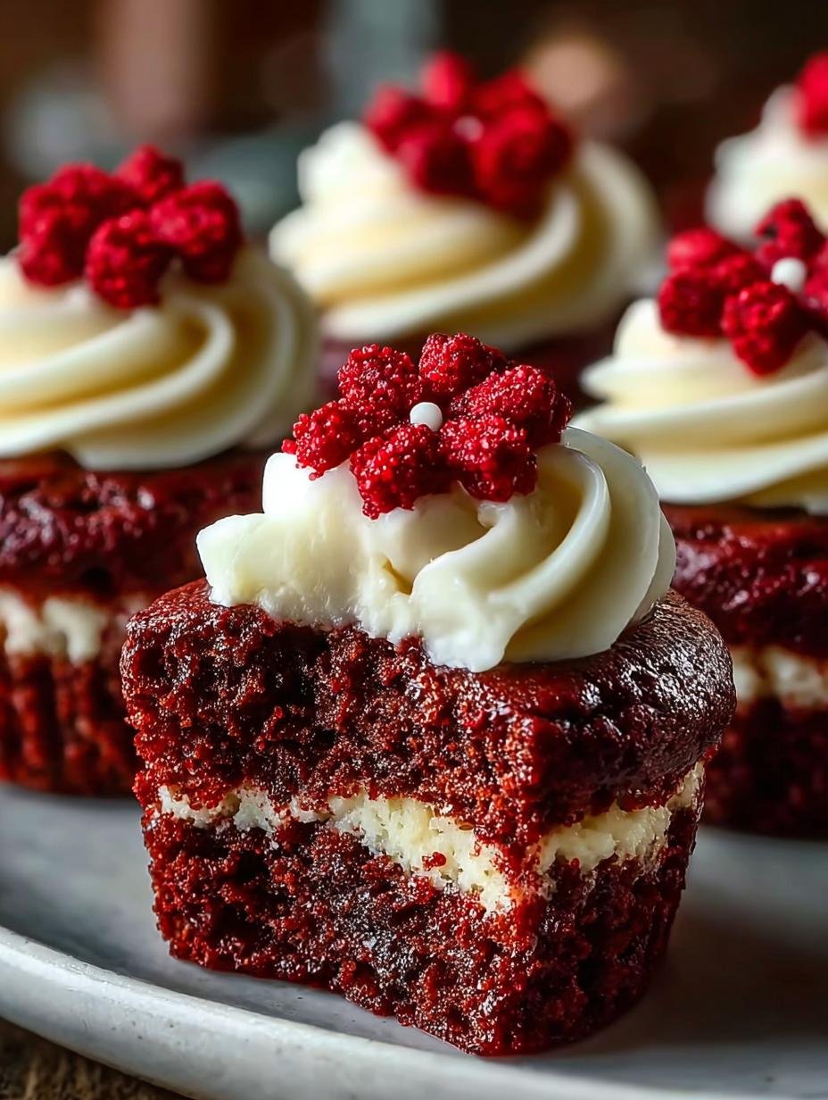 Red Velvet Brownie Bites