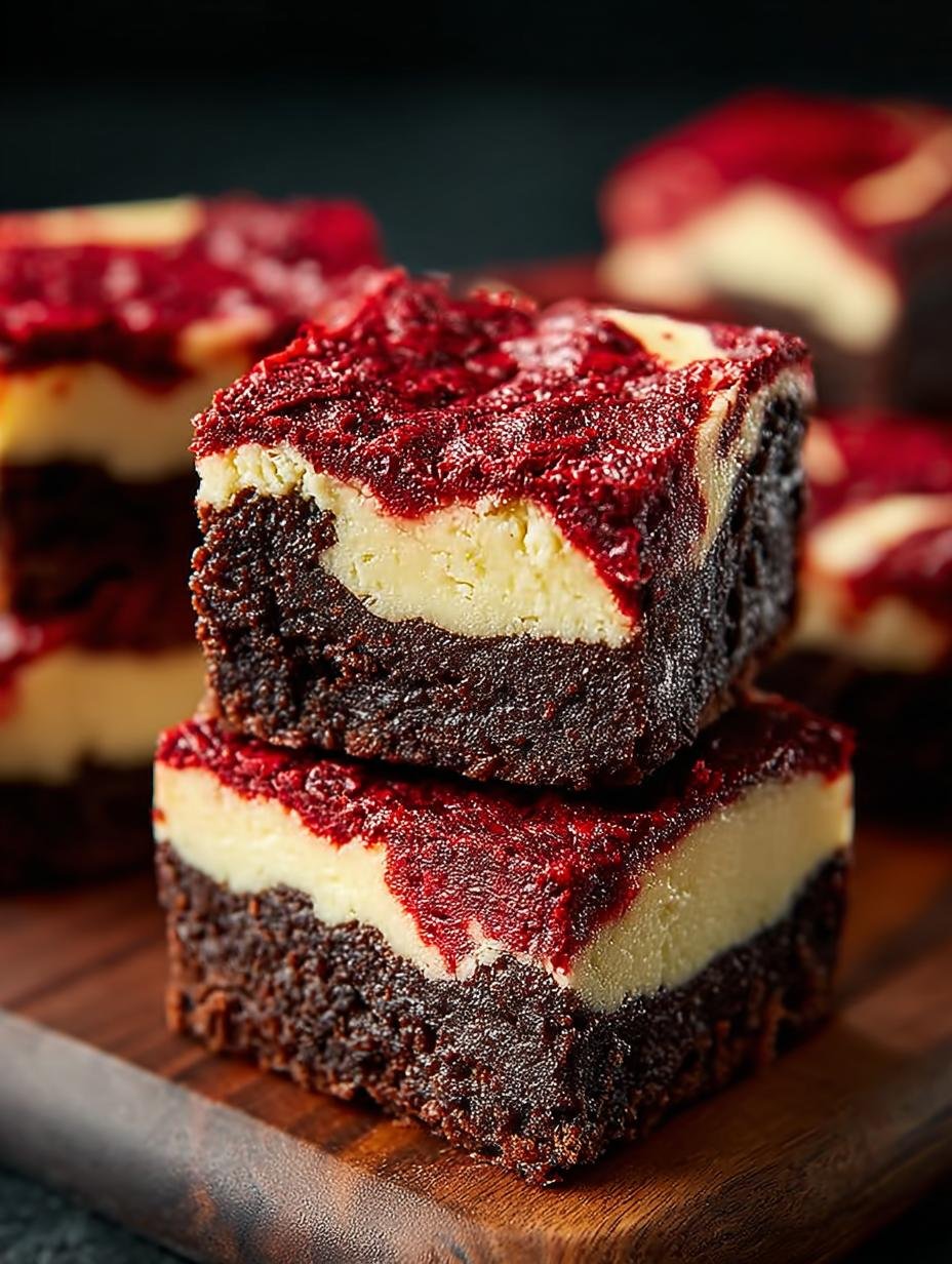 Irresistible Red Velvet Cheesecake Brownies Recipe - Red Velvet Cheesecake Brownies - main visual representation