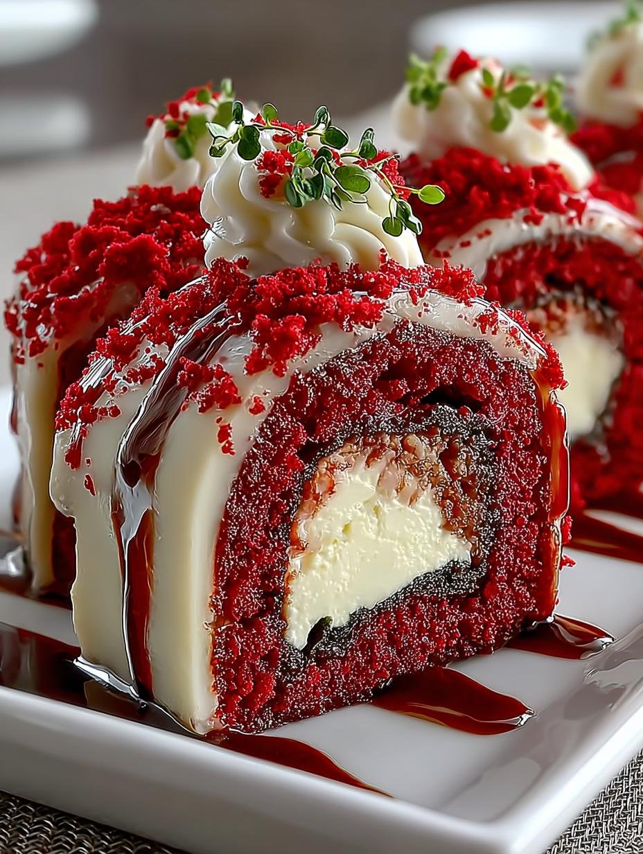 Red Velvet Cheesecake Sushi Rolls: 7 Irresistible Delights - Red Velvet Cheesecake Sushi Rolls - main visual representation