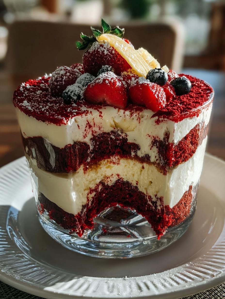 Delicious Red Velvet Trifle Recipe to Indulge In - Red Velvet Trifle Recipe - main visual representation