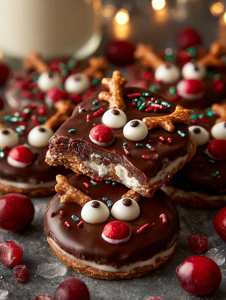 Delicious Reindeer Christmas Bark Recipe for Gifting - Reindeer Christmas Bark Recipe - additional detail