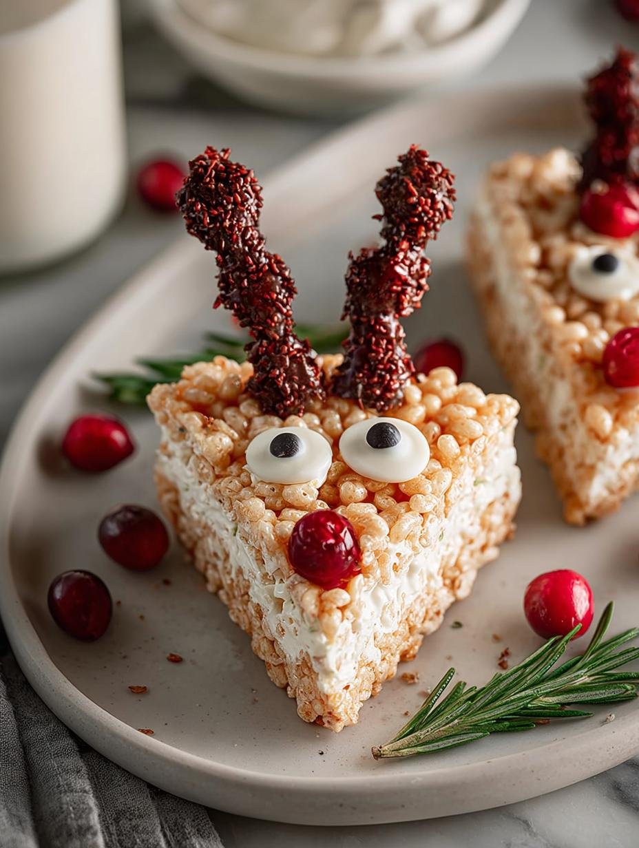 Delightful Reindeer Rice Krispie Treats for Christmas
