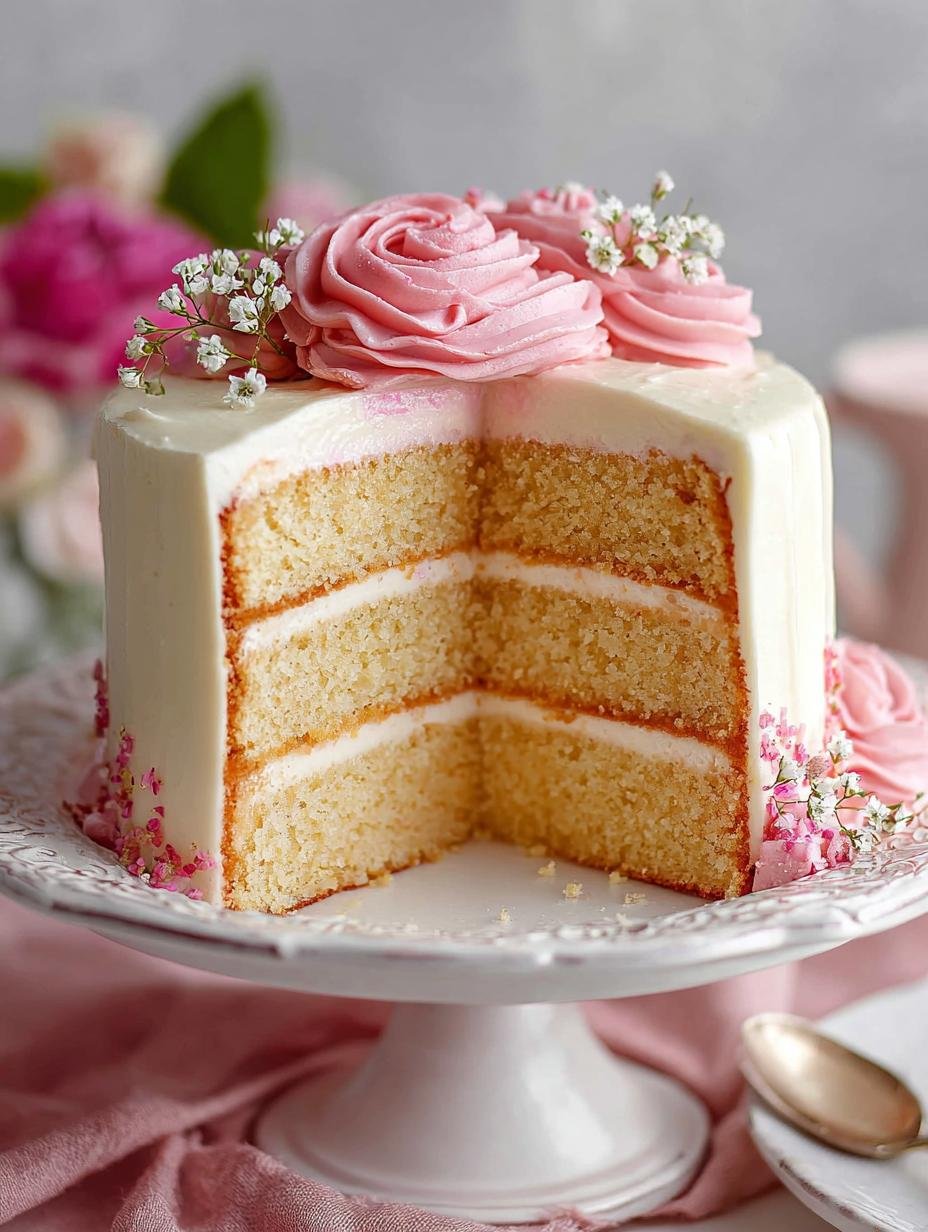 Delicious Rose Water Vanilla Cake Recipe for Celebrations - Rose Water Vanilla Cake Recipe - main visual representation