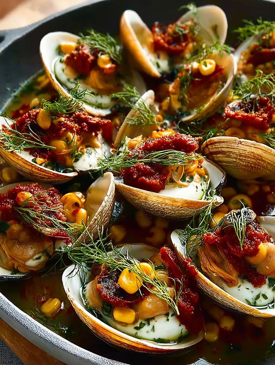 Savor Clams with ‘Nduja, Corn, and Fennel for a Feast - Savor Clams with ‘Nduja, Corn, and Fennel for a Feast - additional detail