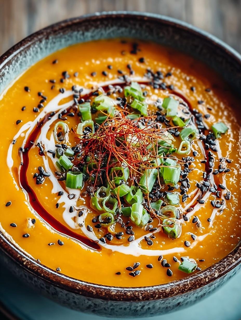 Spicy Miso Carrot Soup