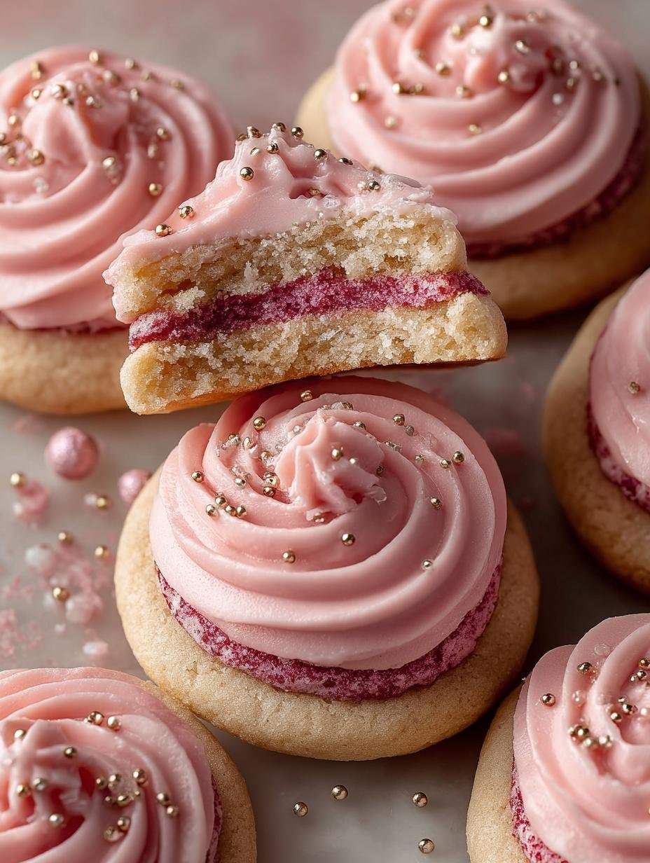 Sugar Plum Fairy Cookies with Berry Buttercream Delight - Sugar Plum Fairy Cookies with Berry Buttercream Recipe - main visual representation