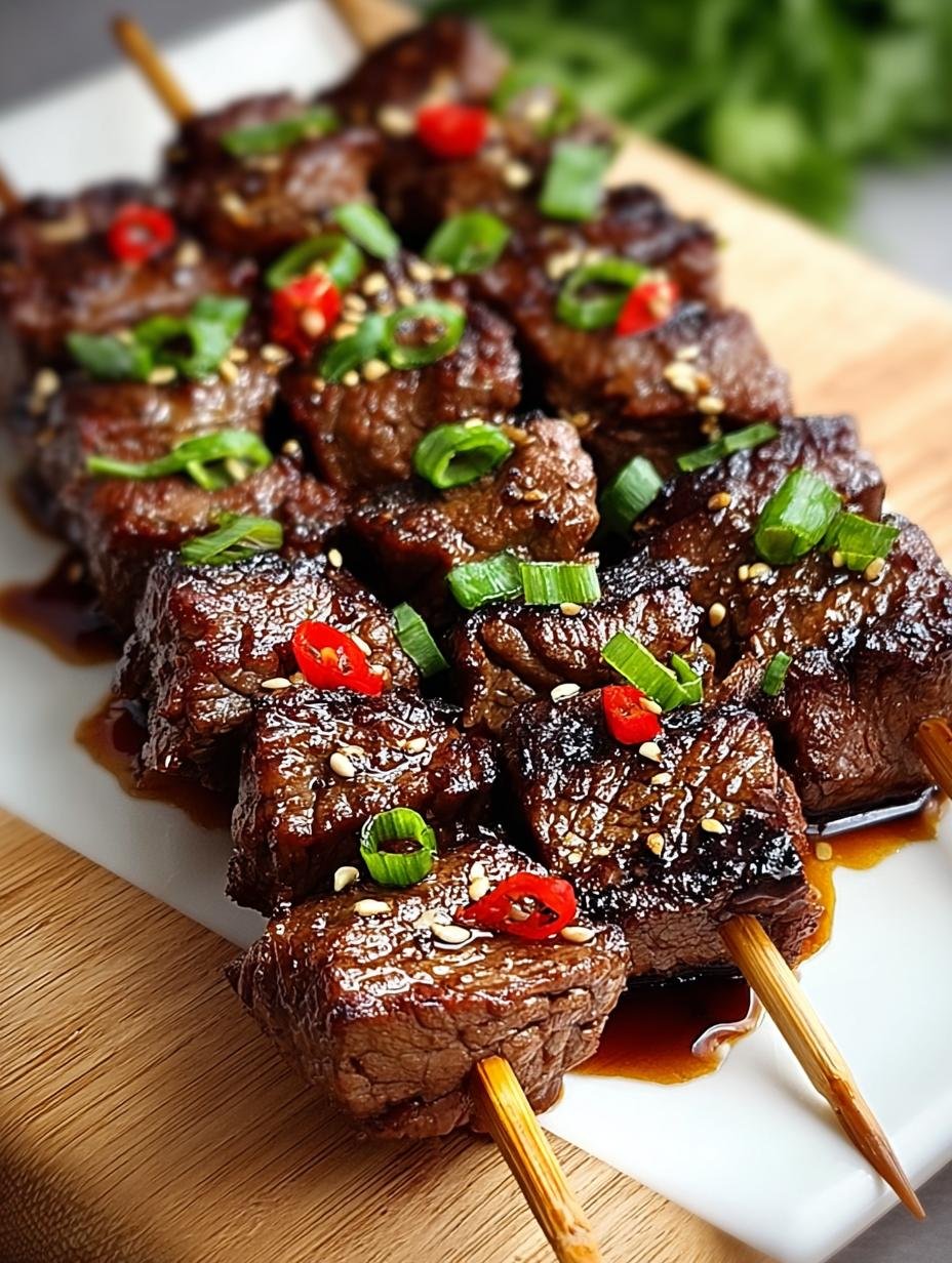 Teriyaki Beef Skewers