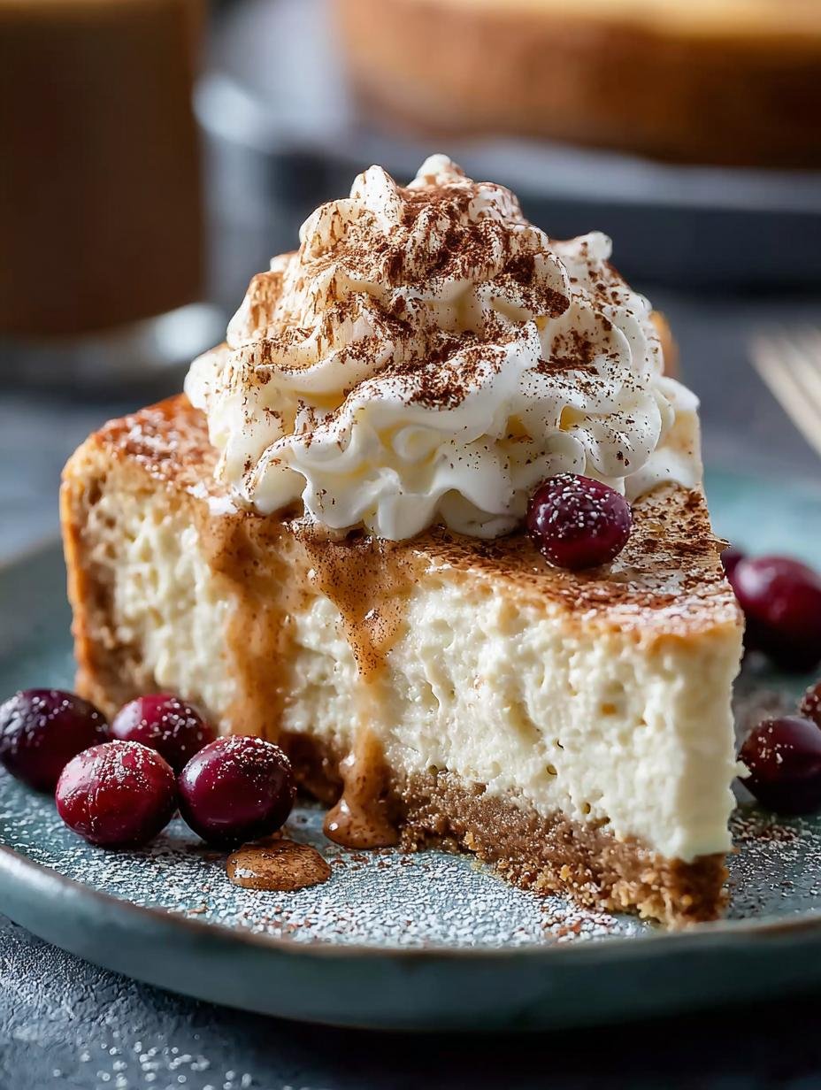 Delightful Vegan Eggnog Cheesecake for Your Holidays - Vegan Eggnog Cheesecake - main visual representation