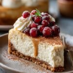 Vegan Eggnog Cheesecake