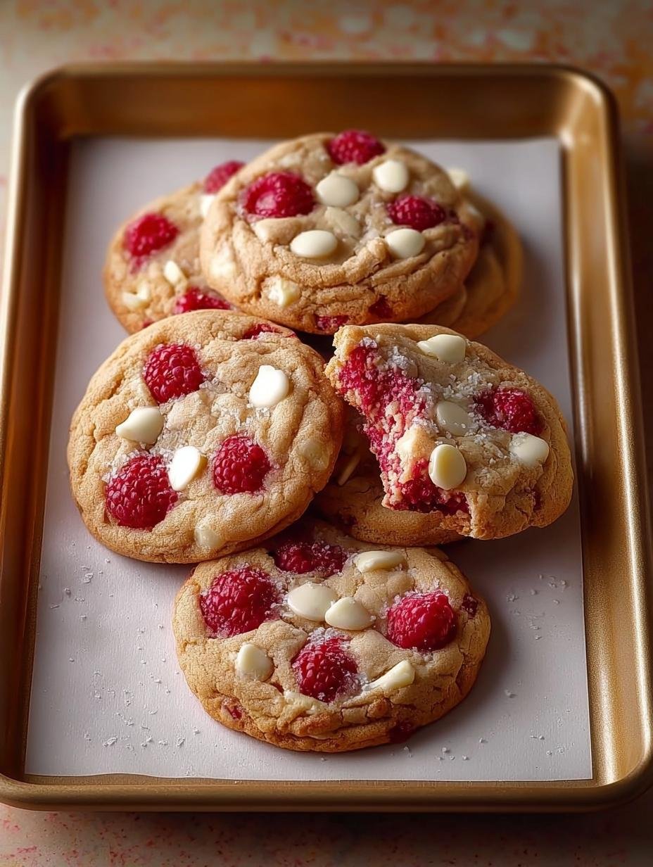 Delicious White Chocolate Raspberry Cookies Recipe - White Chocolate Raspberry Cookies - main visual representation