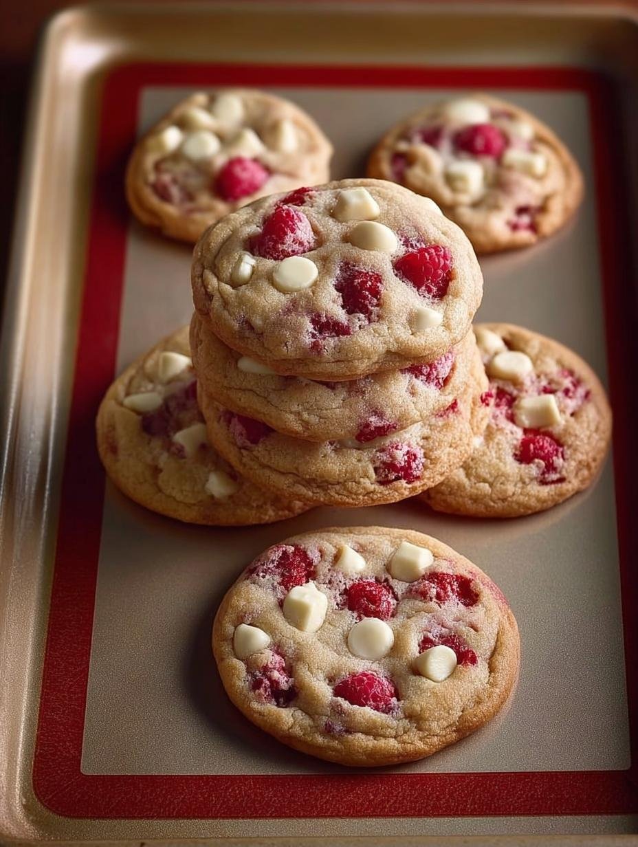 Delicious White Chocolate Raspberry Cookies Recipe - White Chocolate Raspberry Cookies - additional detail