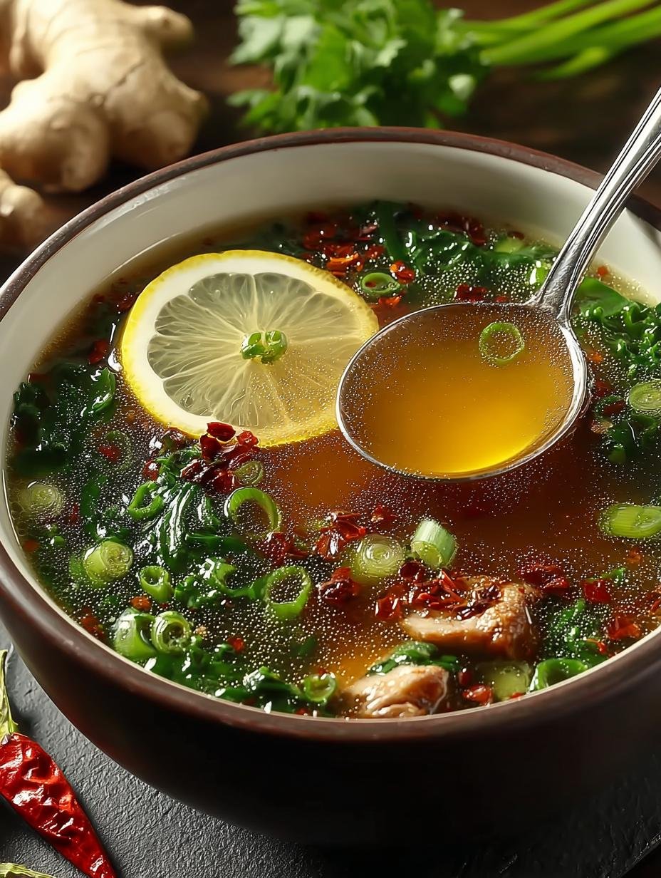 Anti-Inflammatory Miso Ginger Broth