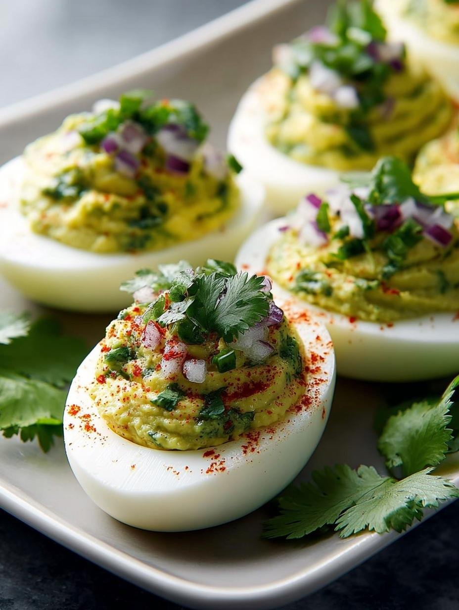 Avocado Deviled Eggs: 12 Creamy and Healthy Bites - Avocado Deviled Eggs - main visual representation