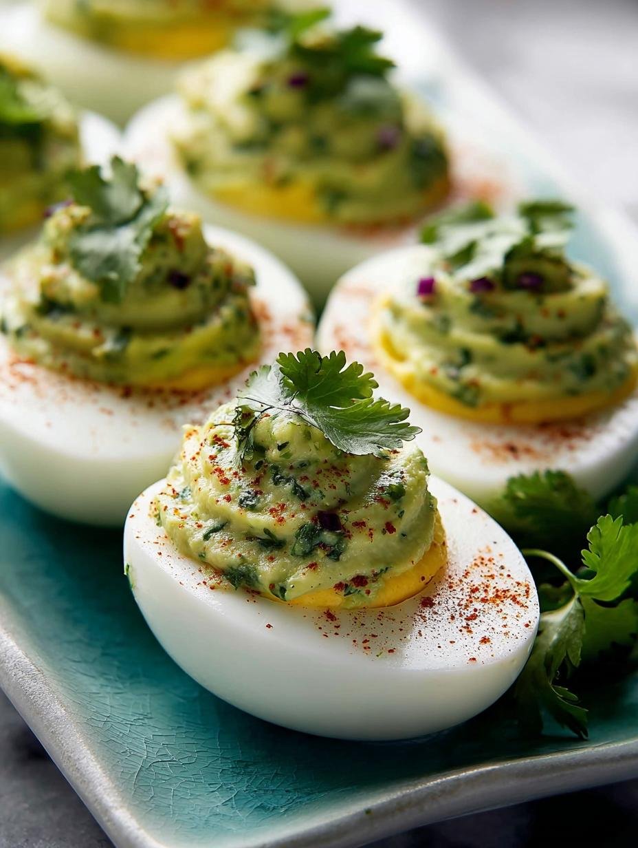 Avocado Deviled Eggs: 12 Creamy and Healthy Bites - Avocado Deviled Eggs - additional detail