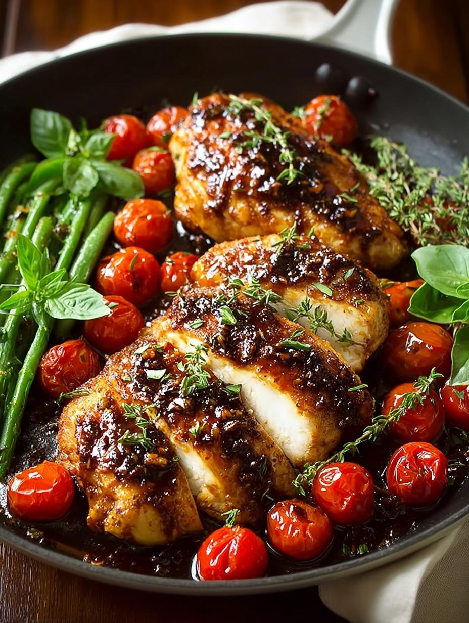 Balsamic Glazed One Pan Chicken