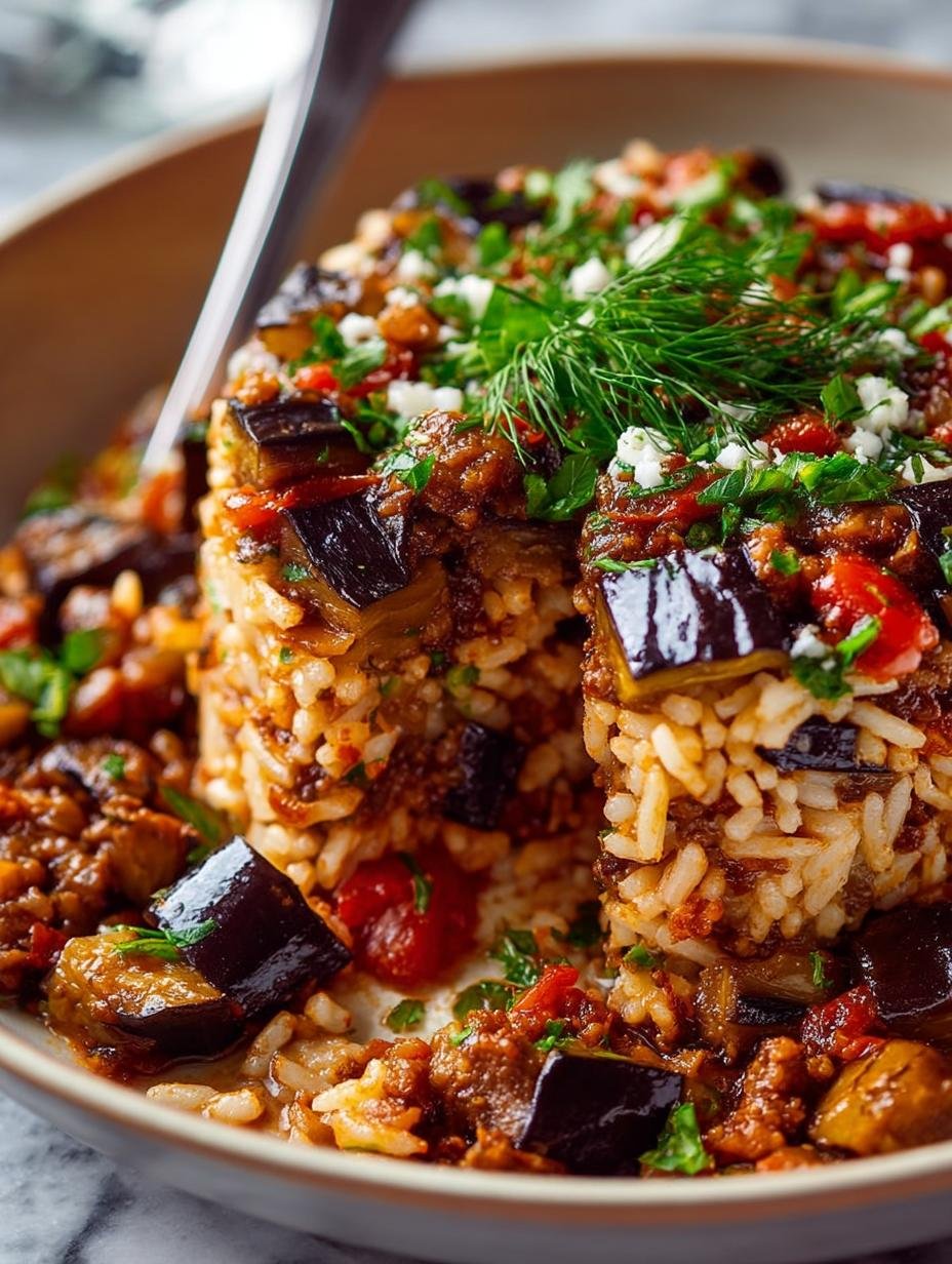 Beef Eggplant Pilaf Recipe