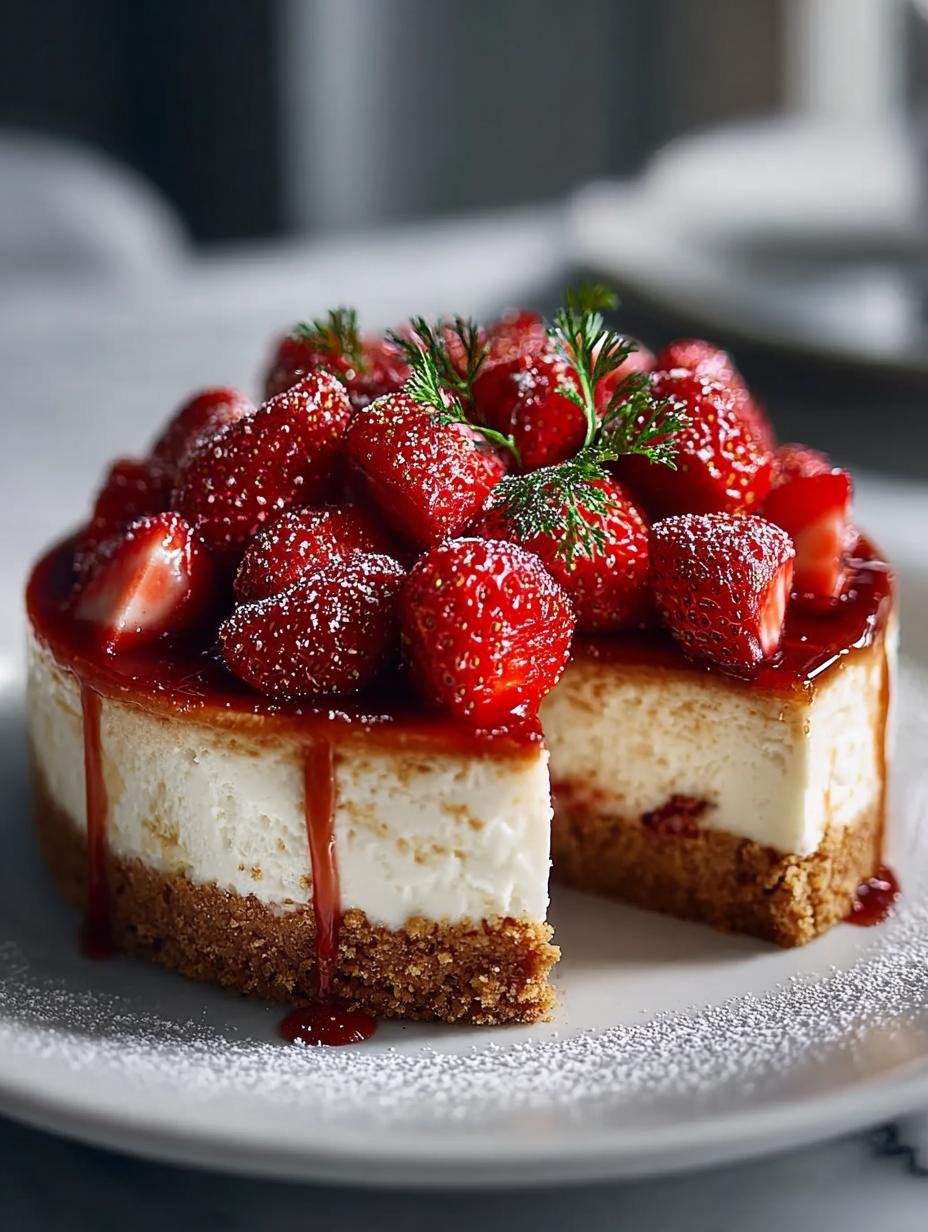 Biscoff Cheesecake with Sumac Strawberries That Delight 3 Biscoff Cheesecake with Sumac Strawberries That Delight - Biscoff Cheesecake, Sumac Strawberries, Dessert Recipe - additional detail