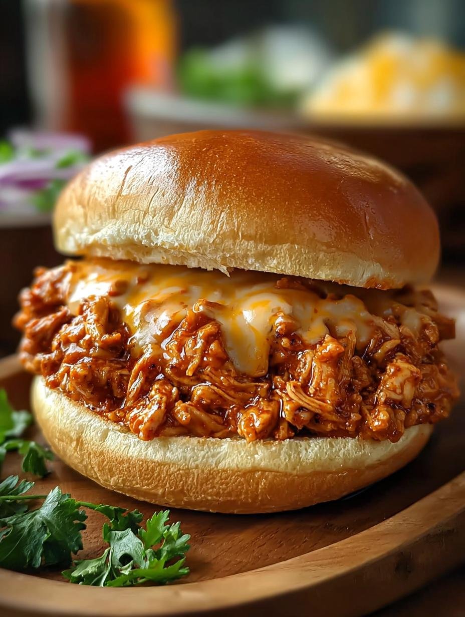 Delicious Cajun Chicken Sloppy Joes with Creamy Cheese Sauce - Cajun Chicken Sloppy Joes - additional detail