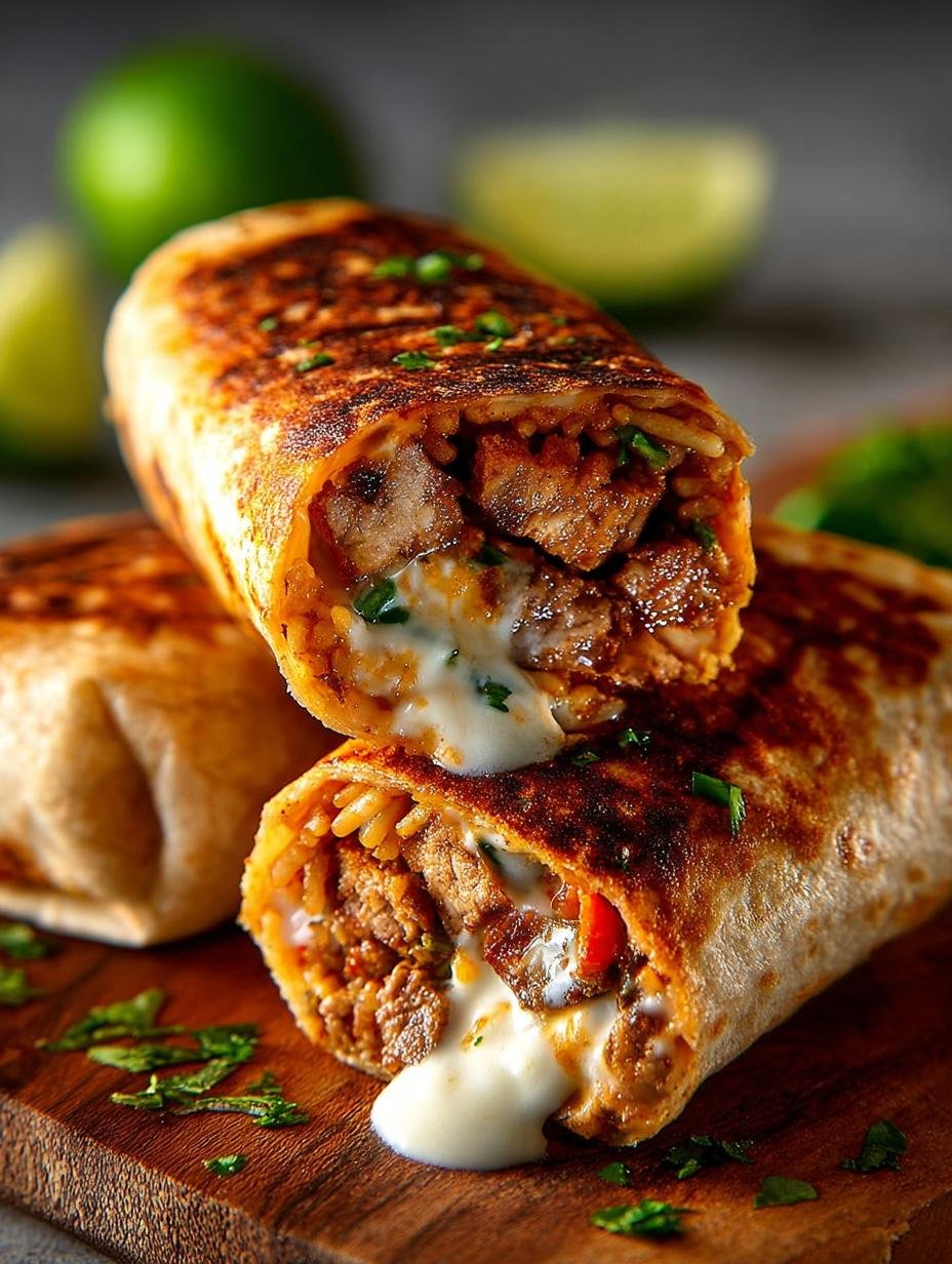 Cheesy Grilled Burritos Recipe: 8 Steps to Deliciousness - Cheesy Grilled Burritos Recipe - additional detail