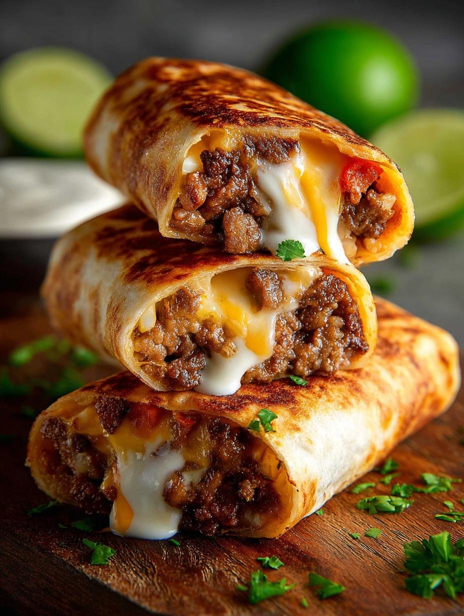 Cheesy Grilled Burritos Recipe