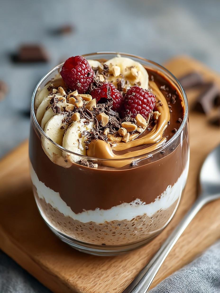 Delicious Chocolate Peanut Butter Overnight Oats Recipe - Chocolate Peanut Butter Overnight Oats - main visual representation