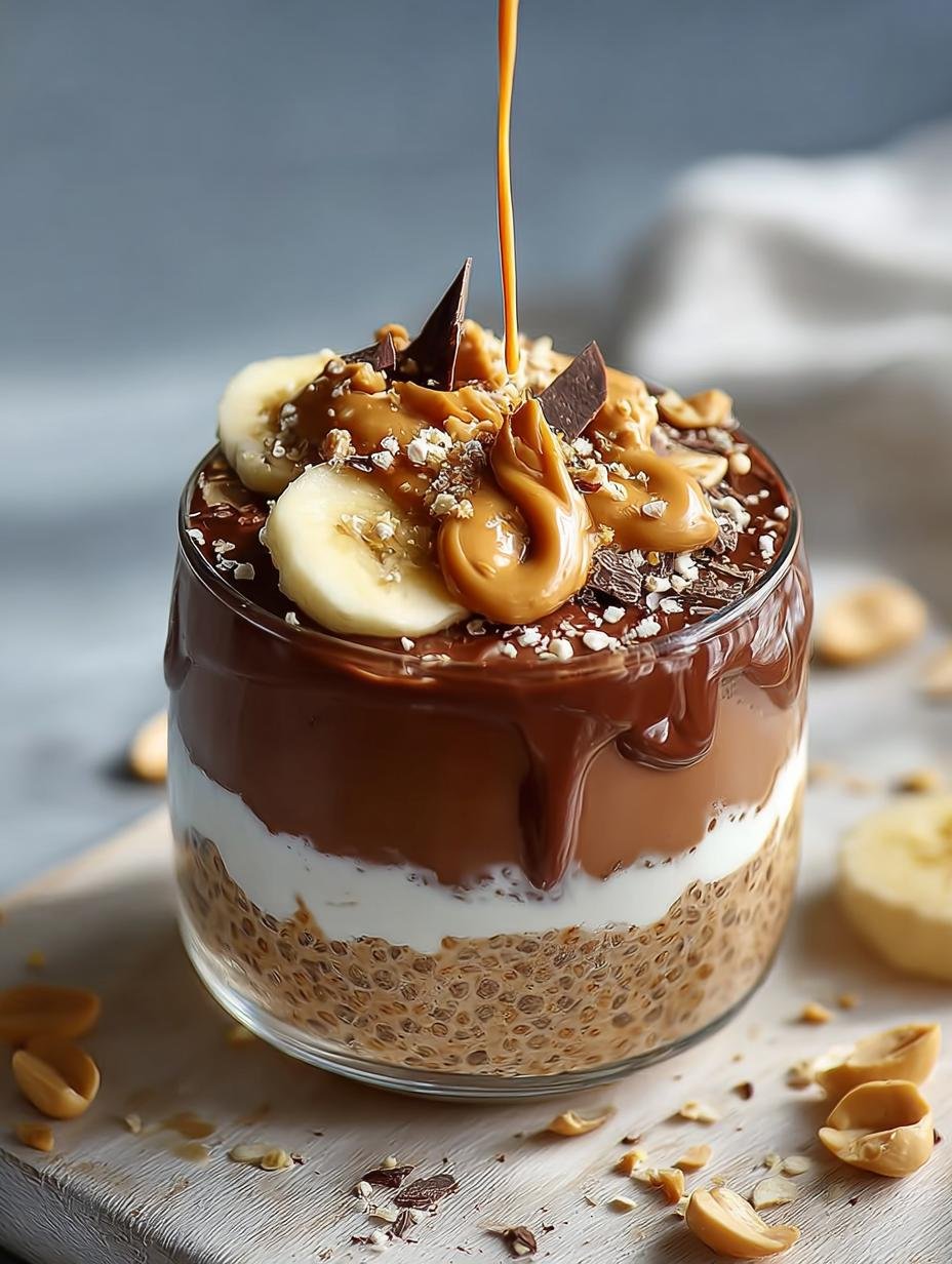 Delicious Chocolate Peanut Butter Overnight Oats Recipe - Chocolate Peanut Butter Overnight Oats - additional detail