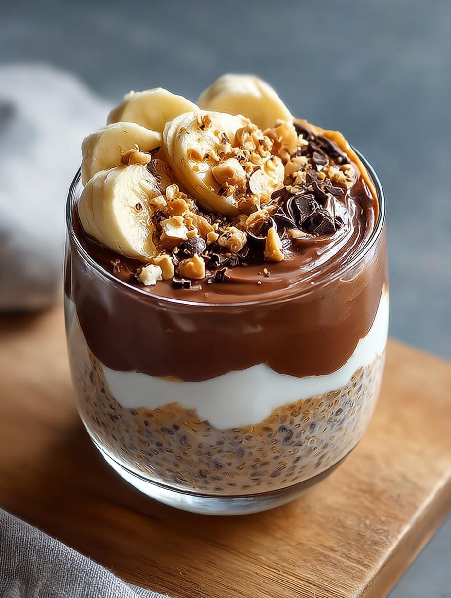 Chocolate Peanut Butter Overnight Oats