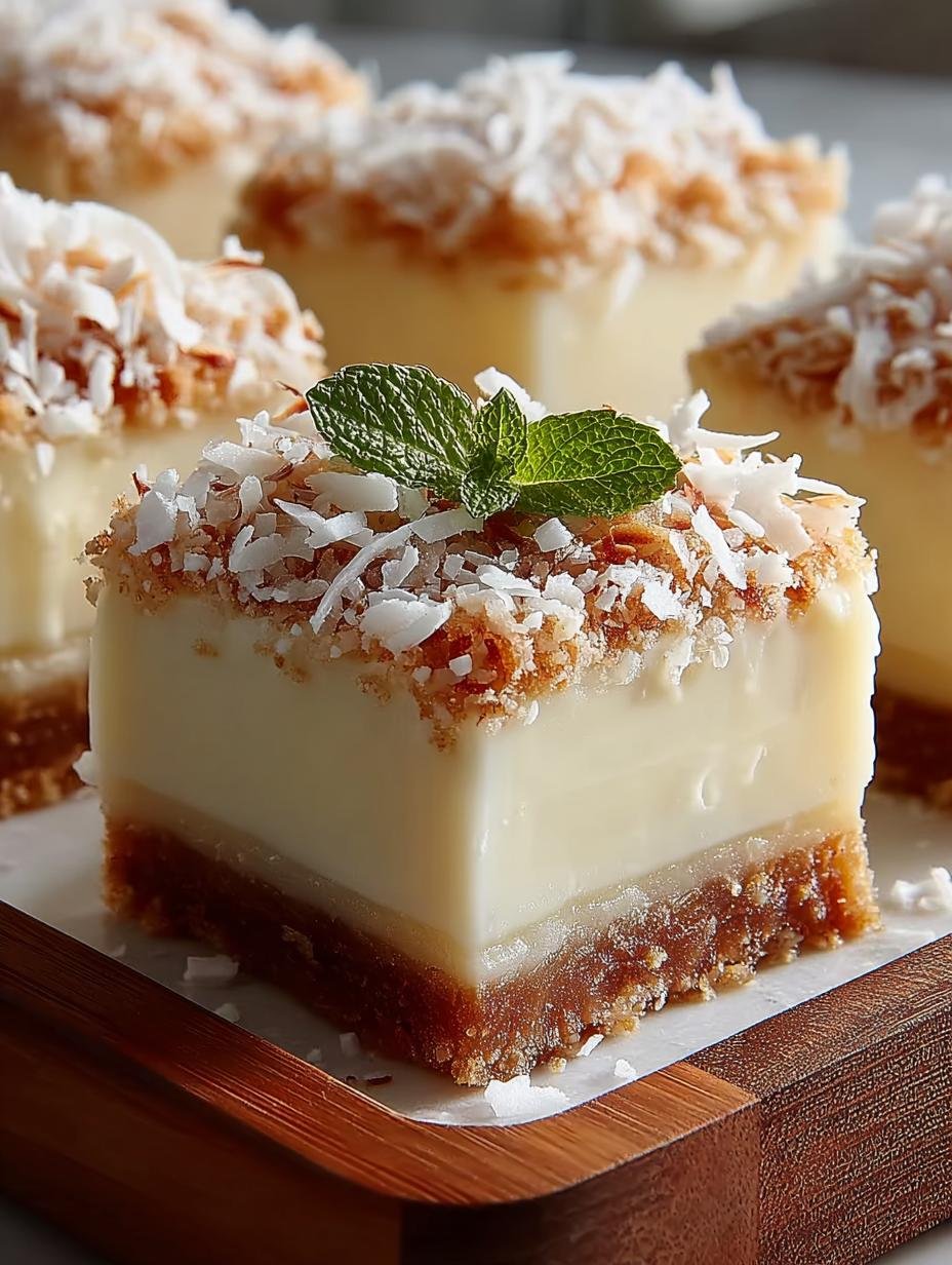 Coconut Rum Snow Squares