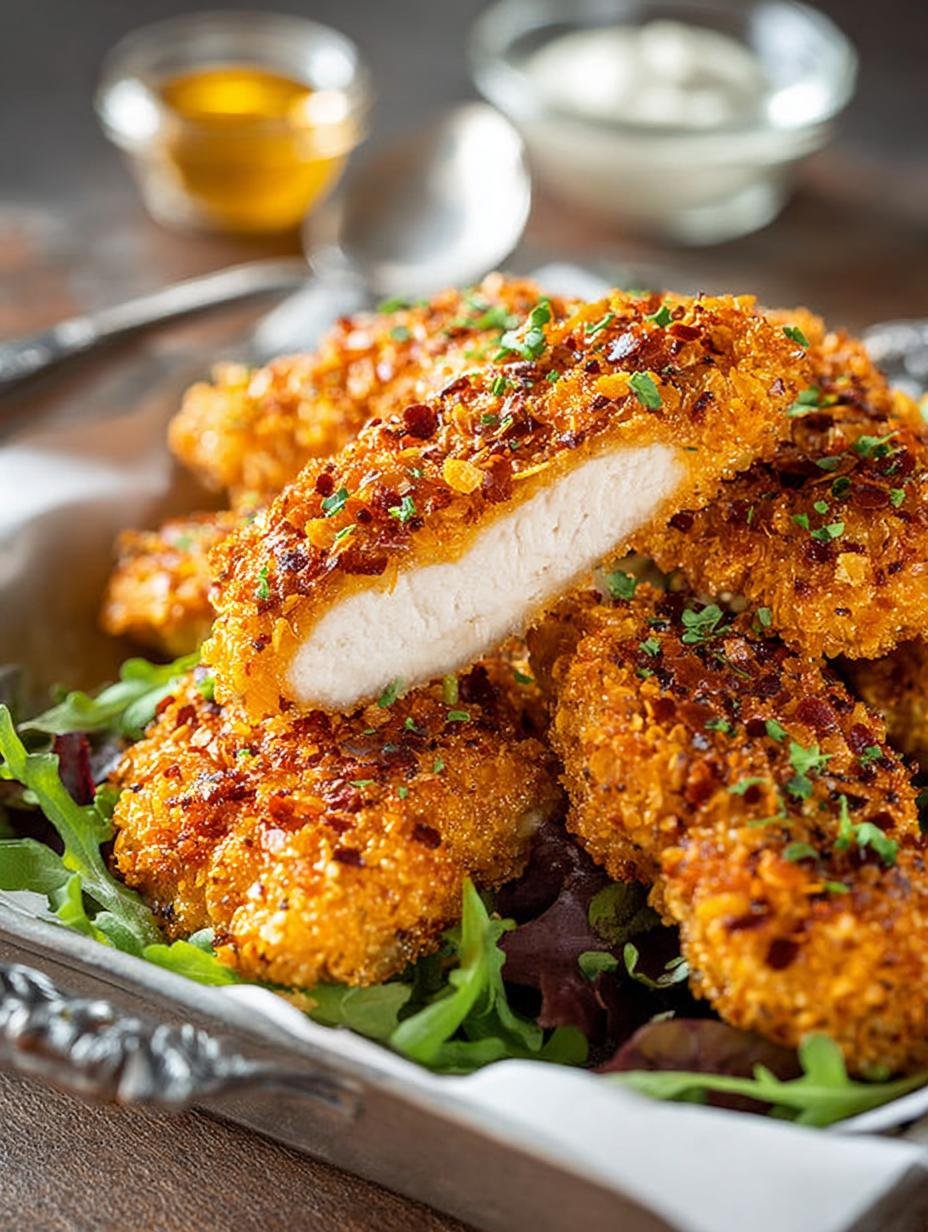 Crispy Cornflake Chicken Tenders: 7 Reasons to Love Them 3 Crispy Cornflake Chicken Tenders: 7 Reasons to Love Them - Crispy Cornflake Chicken Tenders - additional detail