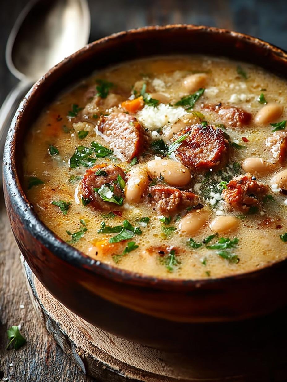Delicious Creamy Bean Soup with Sausage for Cozy Nights 2 Delicious Creamy Bean Soup with Sausage for Cozy Nights - Delicious Creamy Bean Soup with Sausage for Cozy Nights - main visual representation