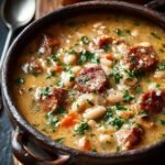 Delicious Creamy Bean Soup with Sausage for Cozy Nights