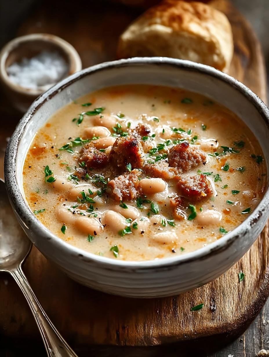 Delicious Creamy Bean Soup with Sausage for Cozy Nights 3 Delicious Creamy Bean Soup with Sausage for Cozy Nights - Delicious Creamy Bean Soup with Sausage for Cozy Nights - additional detail