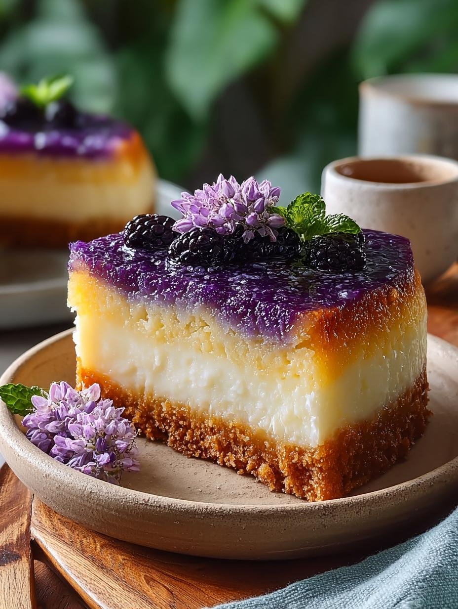 Delicious Ube Cassava Cake with Macapuno: A Sweet Delight