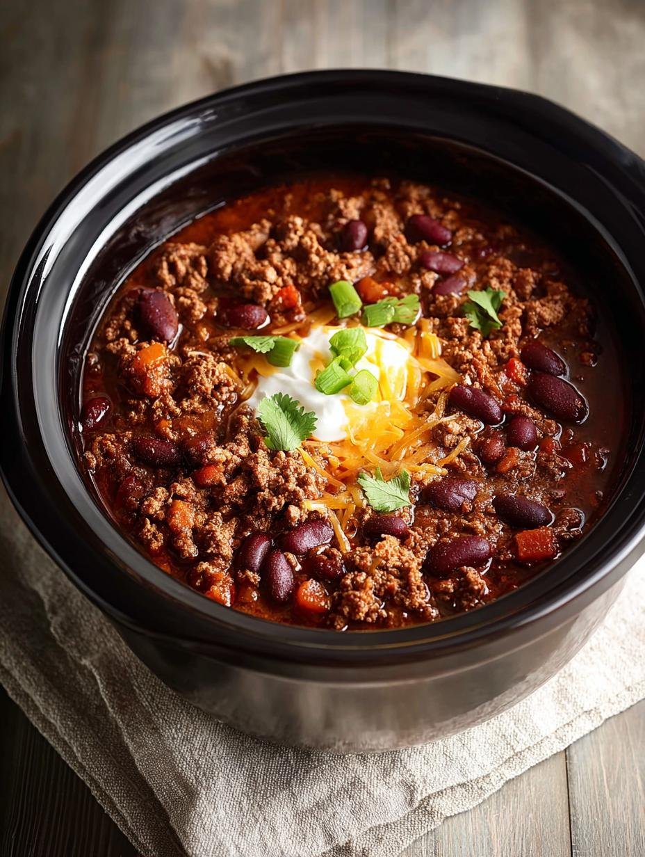 Easy Crock Pot Chili Recipe