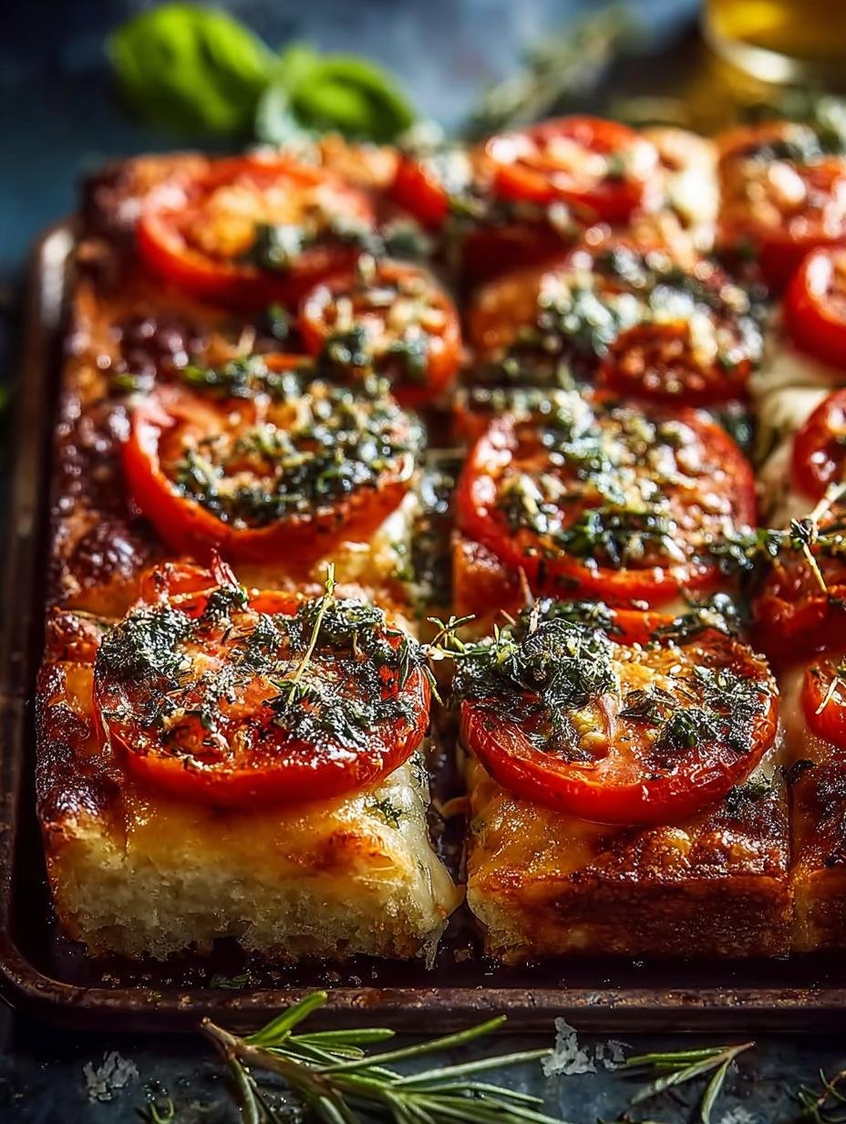 Easy Sheet Pan Tomato Herb Pizza That's Bursting with Flavor - Easy Sheet Pan Tomato Herb Pizza That's Bursting with Flavor - main visual representation