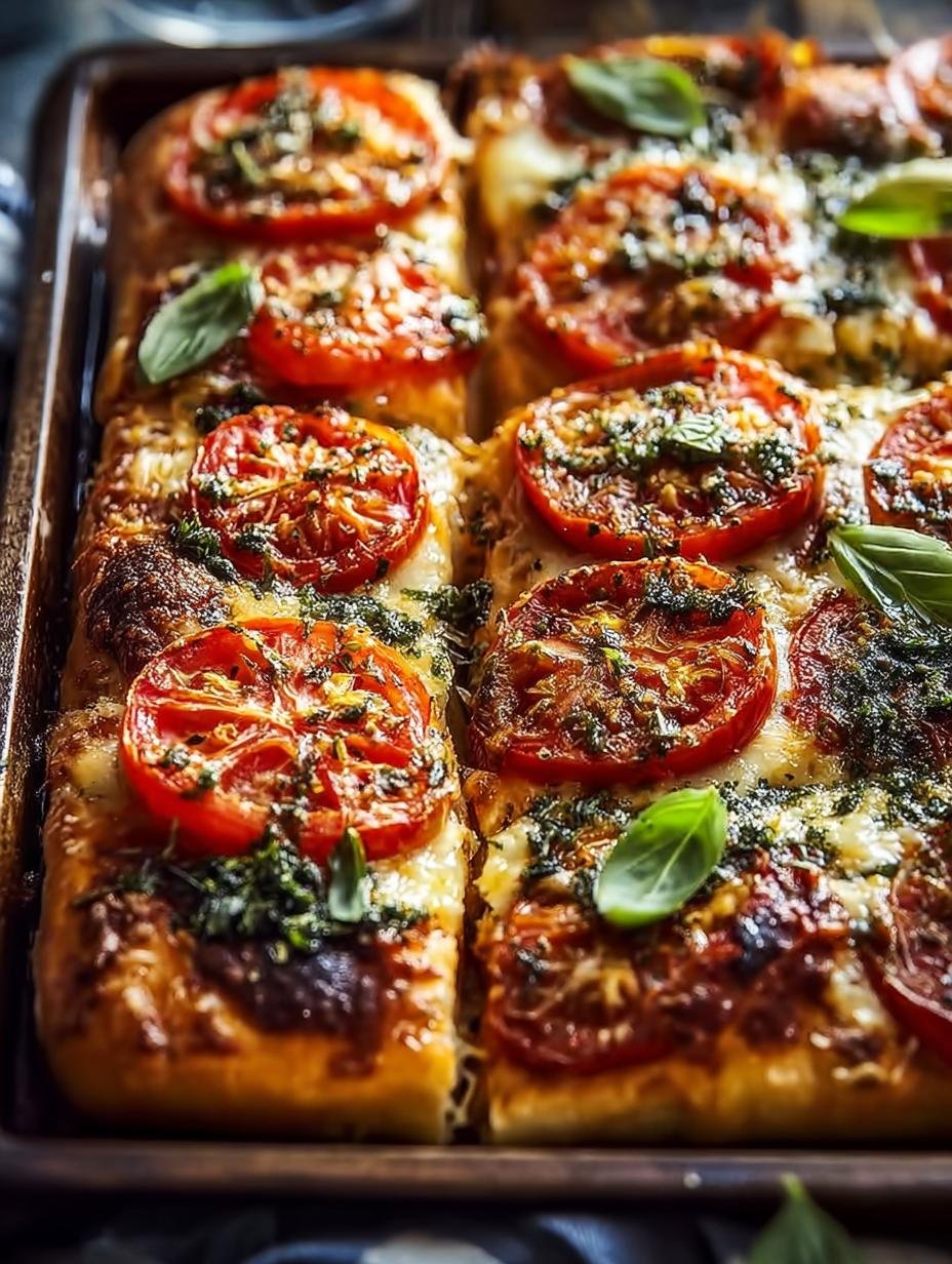 Easy Sheet Pan Tomato Herb Pizza That's Bursting with Flavor - Easy Sheet Pan Tomato Herb Pizza That's Bursting with Flavor - additional detail