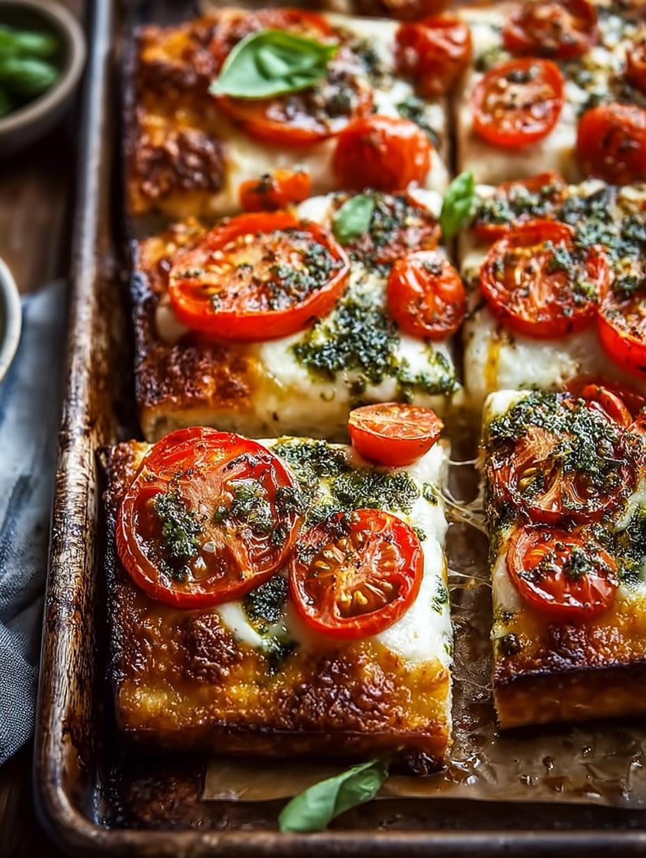 Easy Sheet Pan Tomato Herb Pizza That's Bursting with Flavor