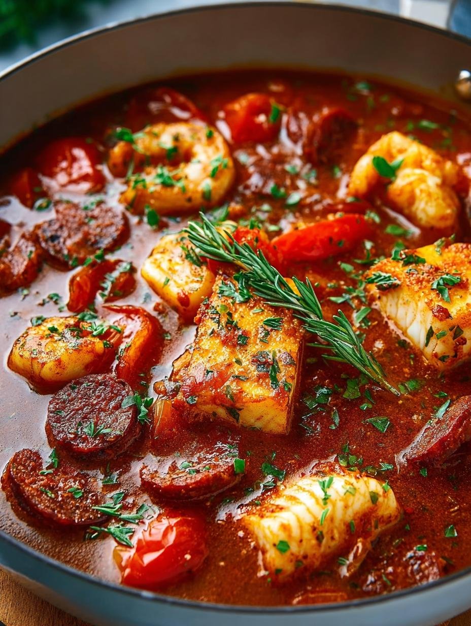 Fish and Chorizo Stew Recipe: A Hearty Comfort Dish - FISH AND CHORIZO STEW RECIPE - main visual representation