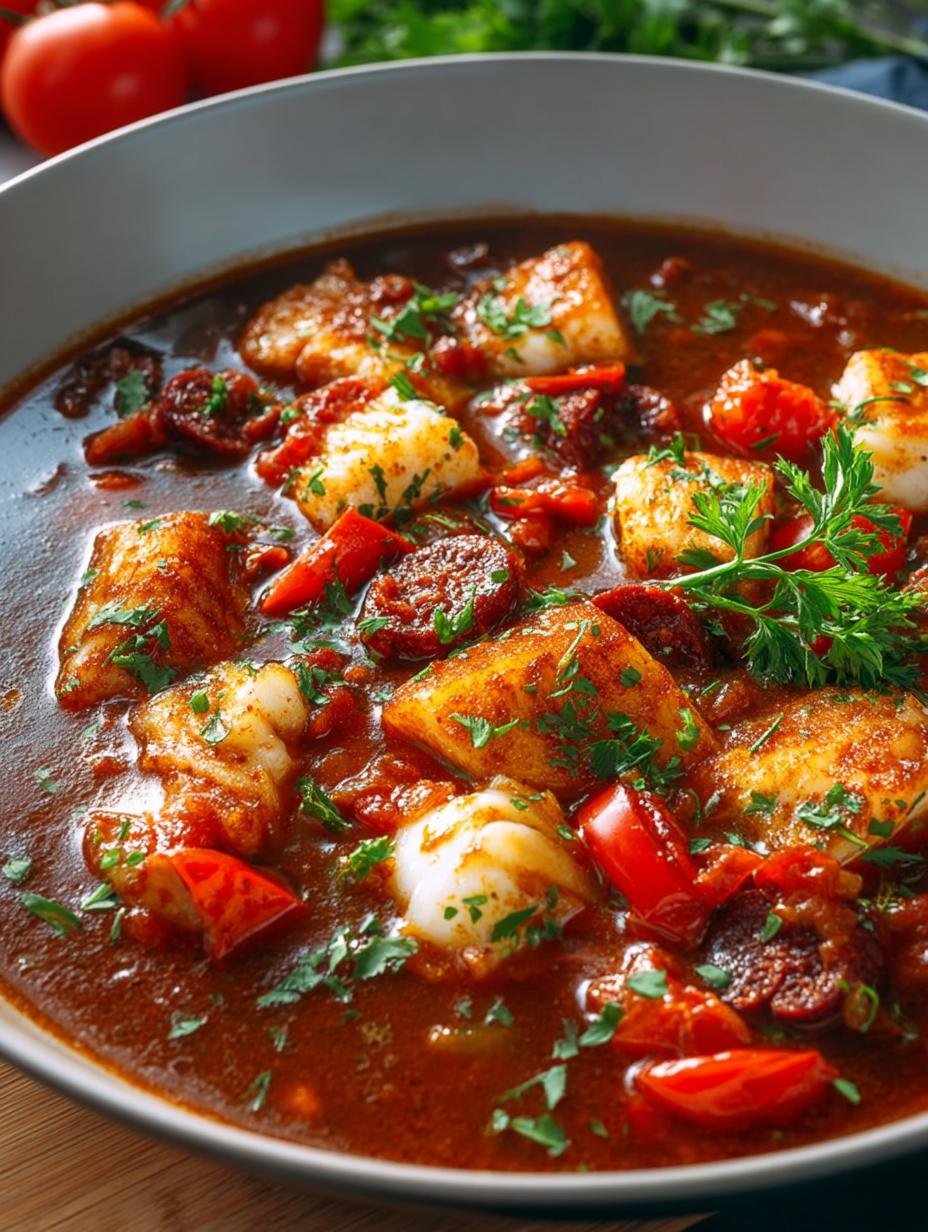 FISH AND CHORIZO STEW RECIPE