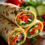Fresh Vegetable Tortilla Roll Ups
