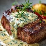 Garlic Butter Steak, Parmesan Cream Sauce, Steak Recipe, Easy Dinner